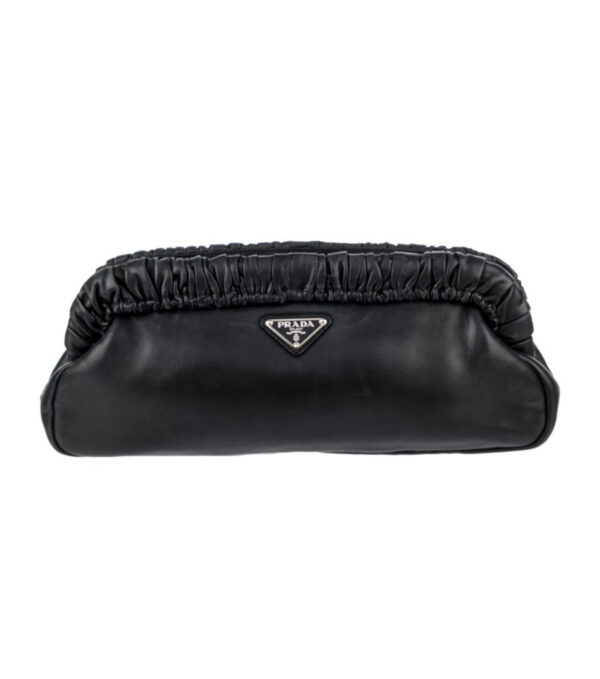 PRADA/Nappa Gaufre Frame Clutch