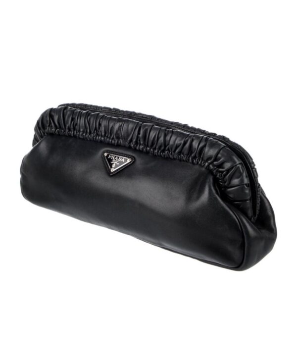PRADA/Nappa Gaufre Frame Clutch - Imagen 4