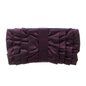 VALENTINO/Satin Ruffle Bow Clutch