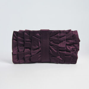 VALENTINO/Satin Ruffle Bow Clutch