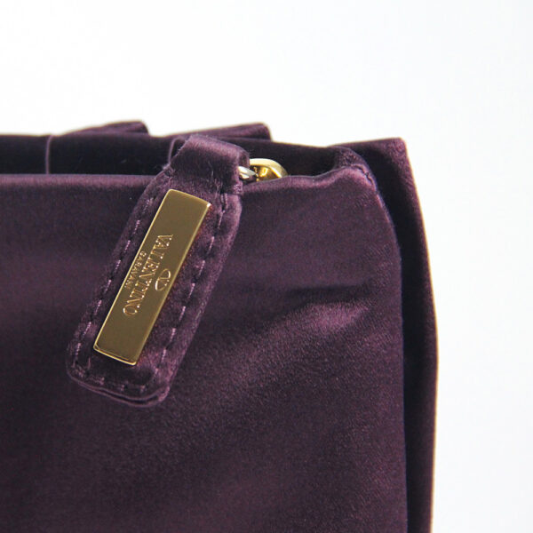 VALENTINO/Satin Ruffle Bow Clutch