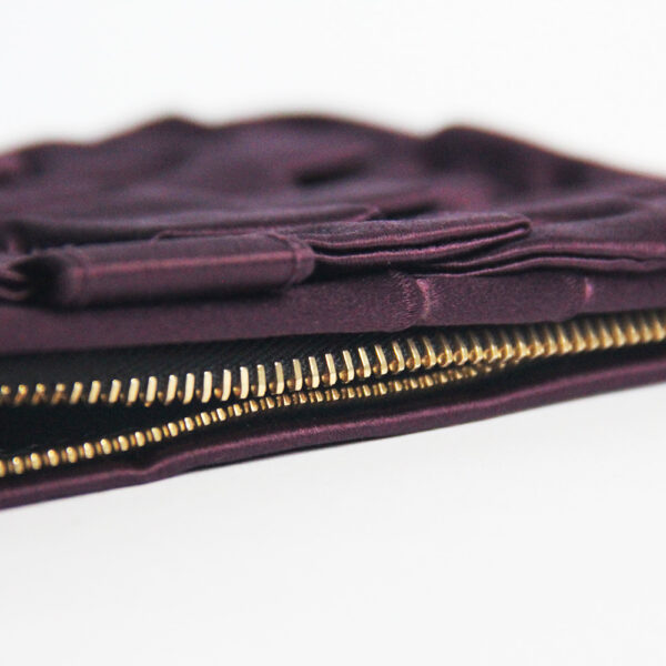 VALENTINO/Satin Ruffle Bow Clutch