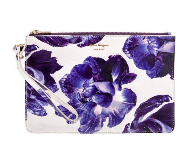 SALVATORE FERRAGAMO/Leather Clutch
