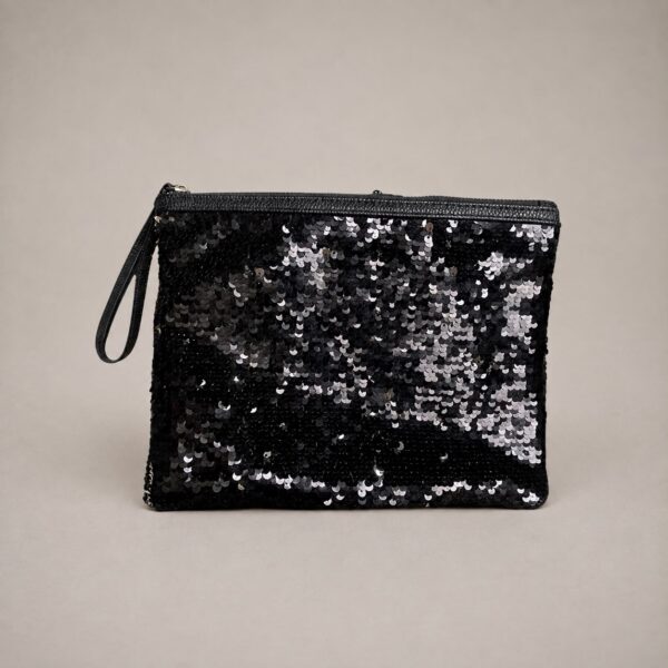 LENTEJUELAS/black- silver