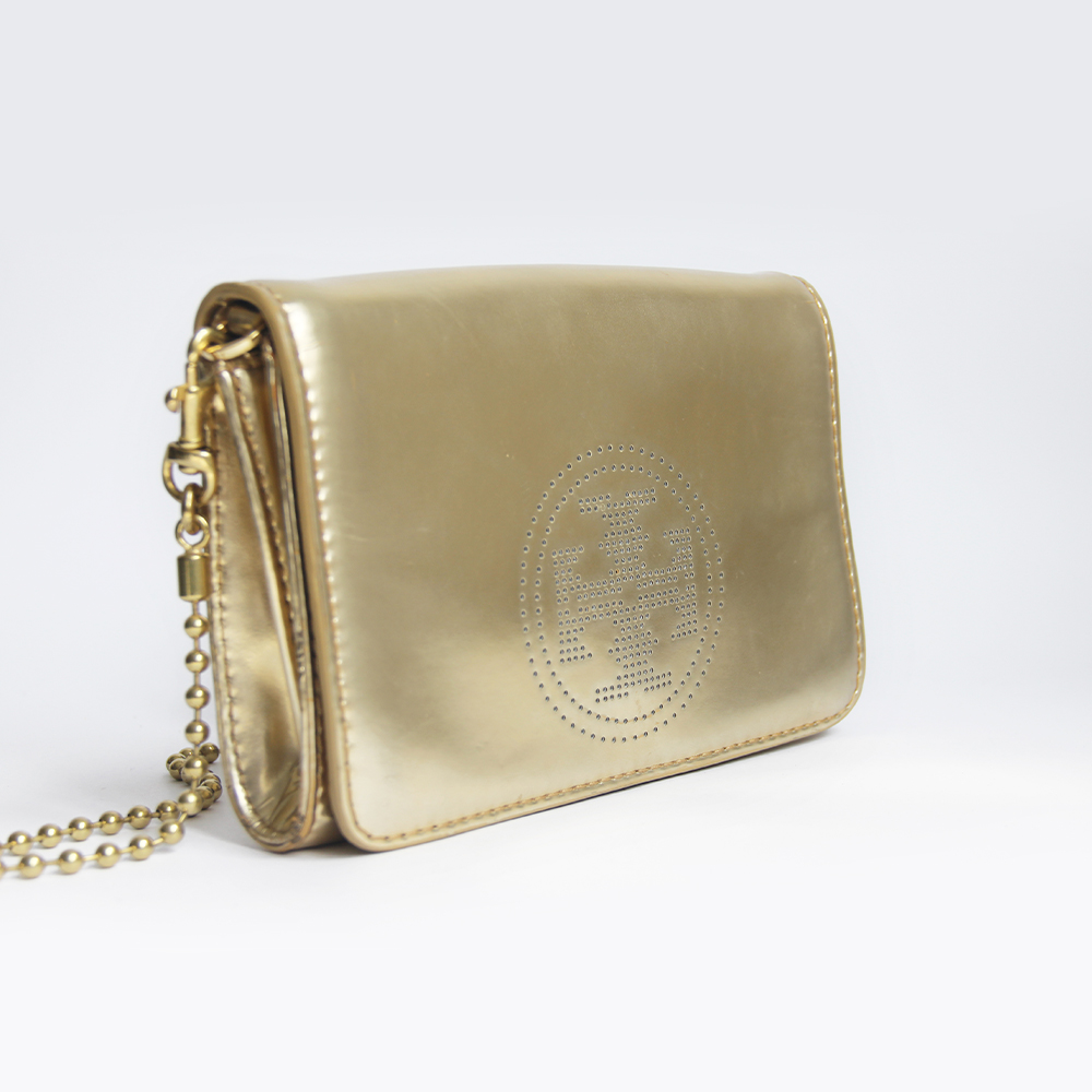 TORY BURCH/Solid Leather Crossbody Bag: imagen 2