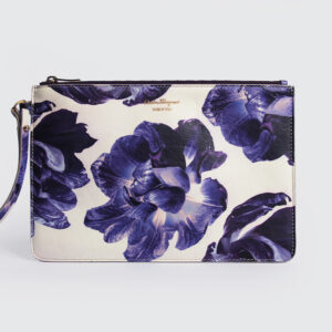 SALVATORE FERRAGAMO/Leather Clutch