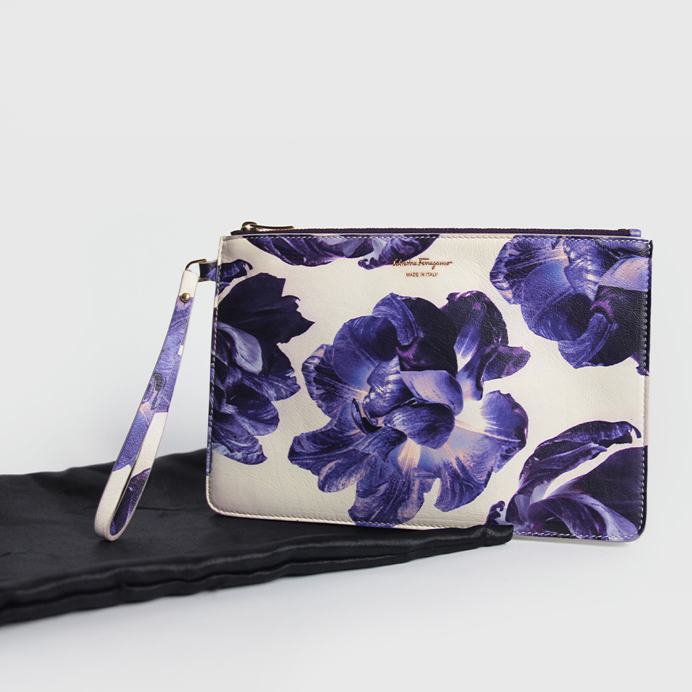 SALVATORE FERRAGAMO/Leather Clutch: imagen 9