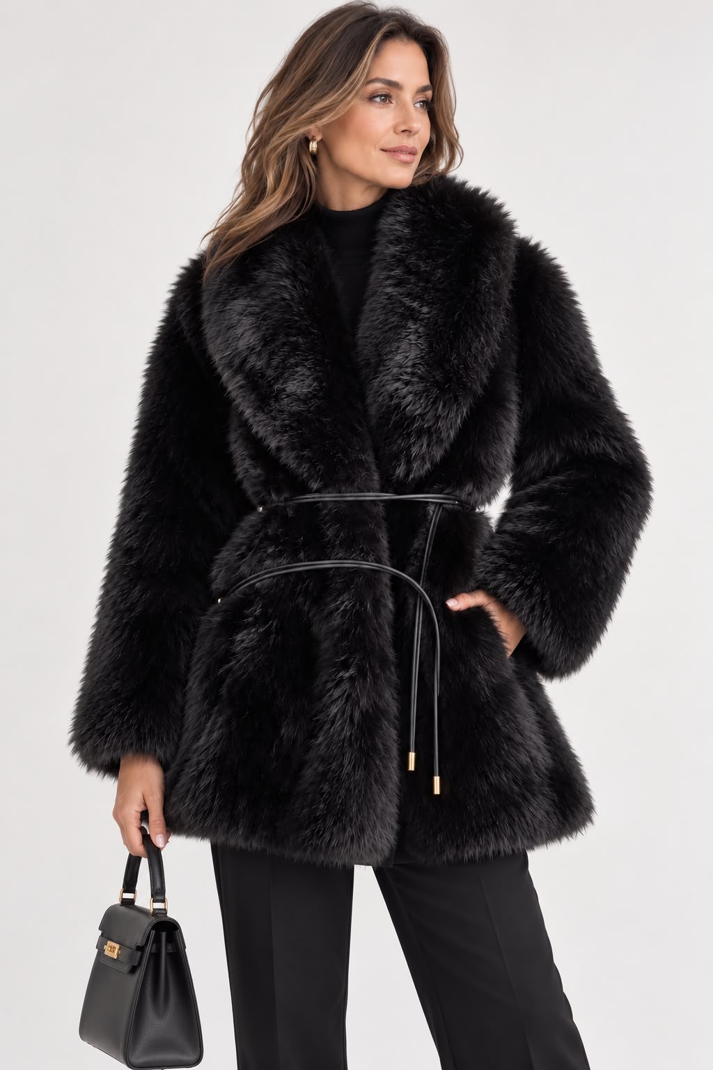 Abrigo Black Fur Bel: imagen 1