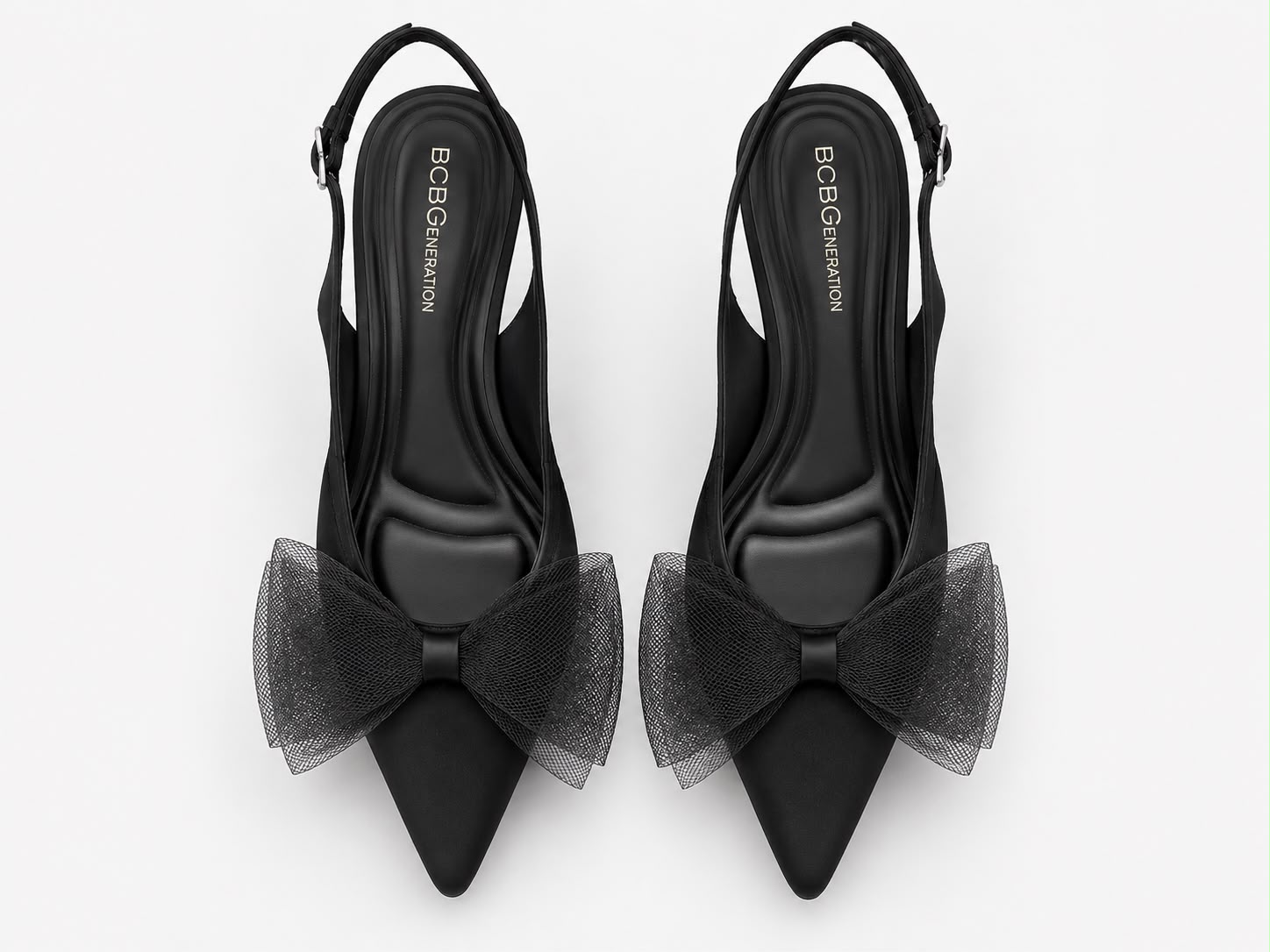 BCBG Generation Black Bow Slingback: imagen 1